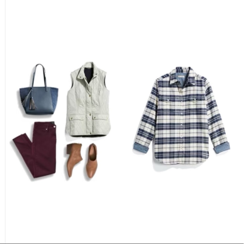 Button Down Flannel Shacket - Picture 8 of 9